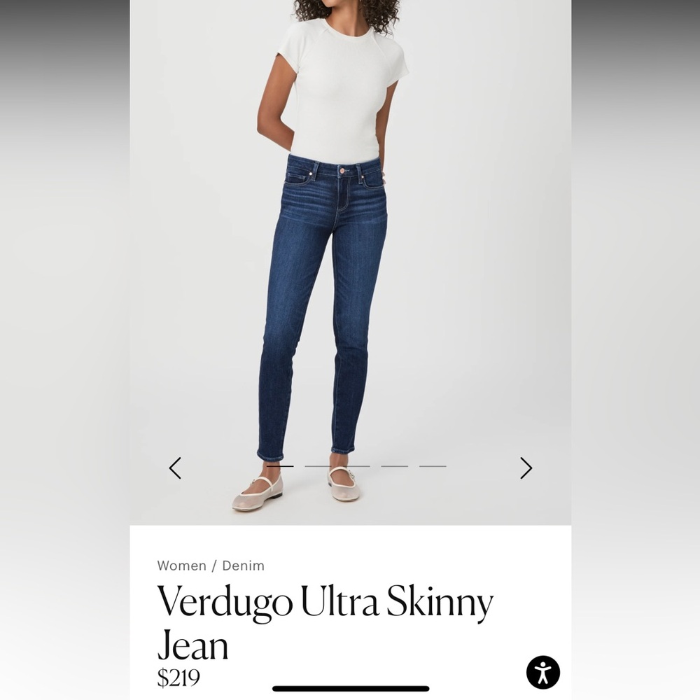 Paige jeans Verdugo Ultra Skinny ankle size 26